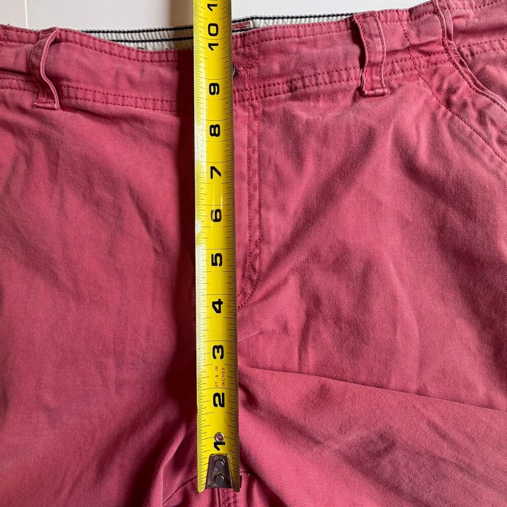 Eddie Bauer Shorts Womens 12 Coral Blakely Chino Bermuda Cotton Casual Twill - Picture 7 of 9